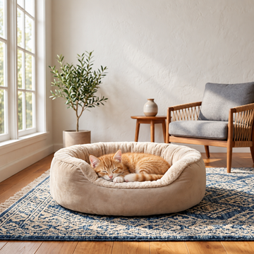 Calming Cat Bed – Orthopedic & Machine Washable