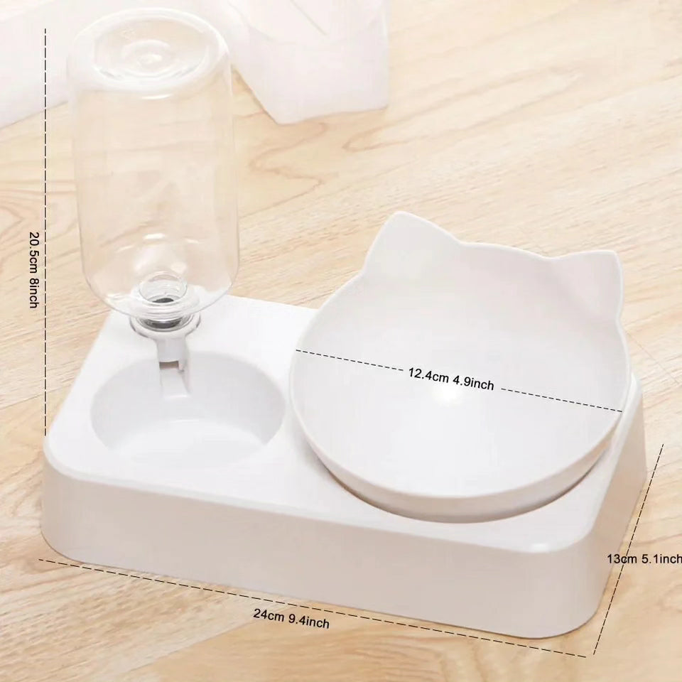 DuoDine 2-in-1 Cat Food & Water Bowl