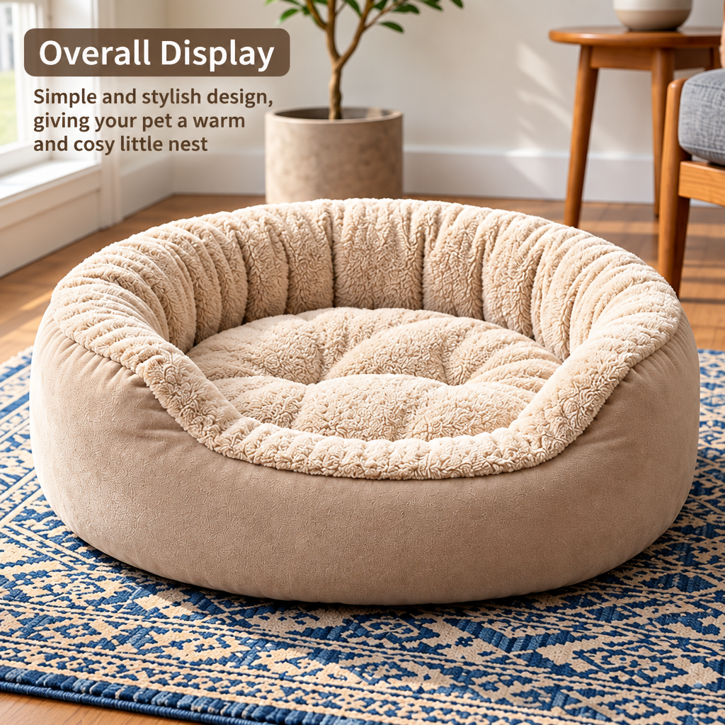 Calming Cat Bed – Orthopedic & Machine Washable