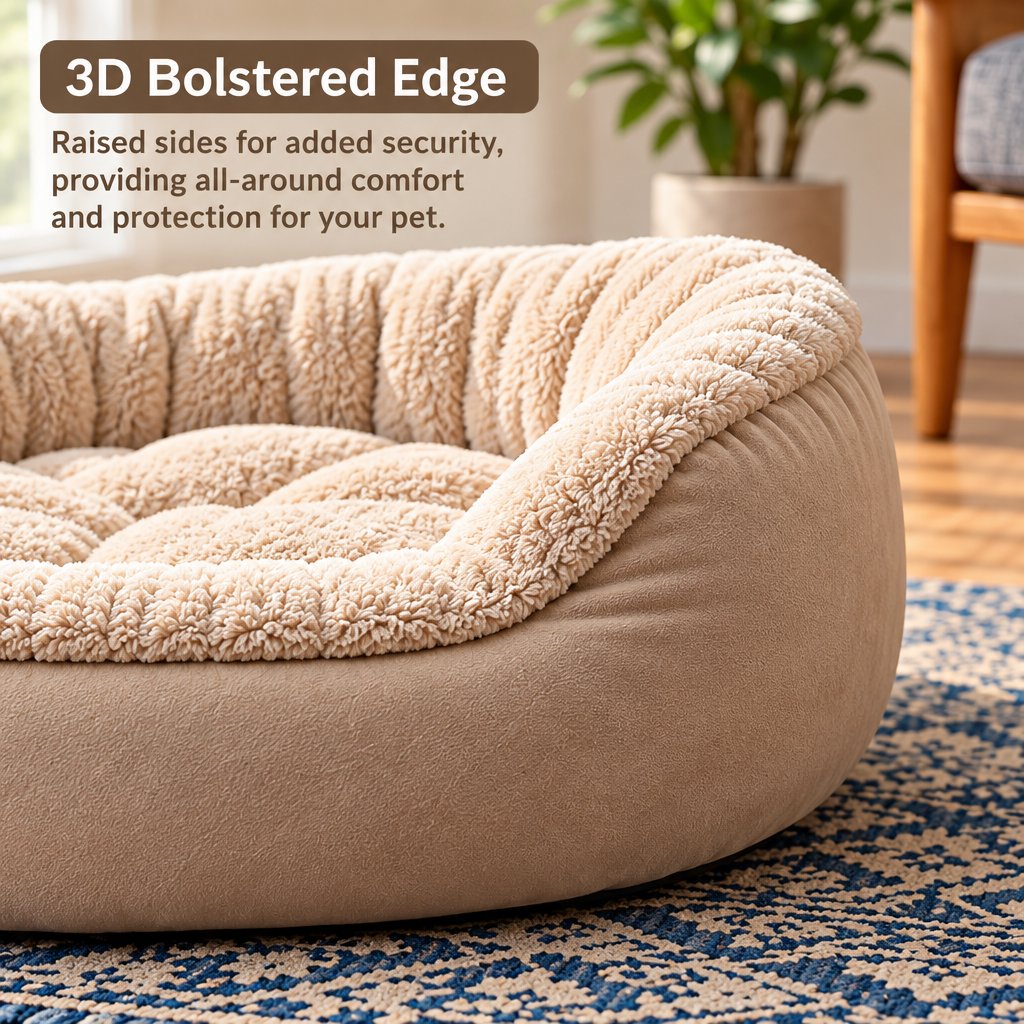 Calming Cat Bed – Orthopedic & Machine Washable
