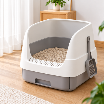 Essential High-Sided Open Litter Box