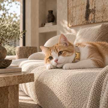 The Signature Linen & Brass Collar