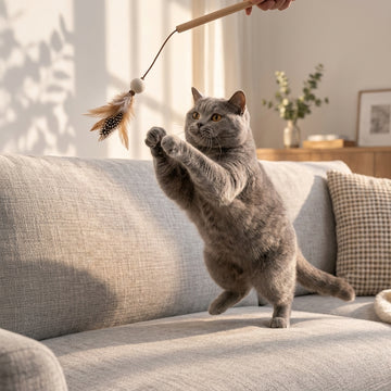 Interactive Teaser Wand for Indoor Cats