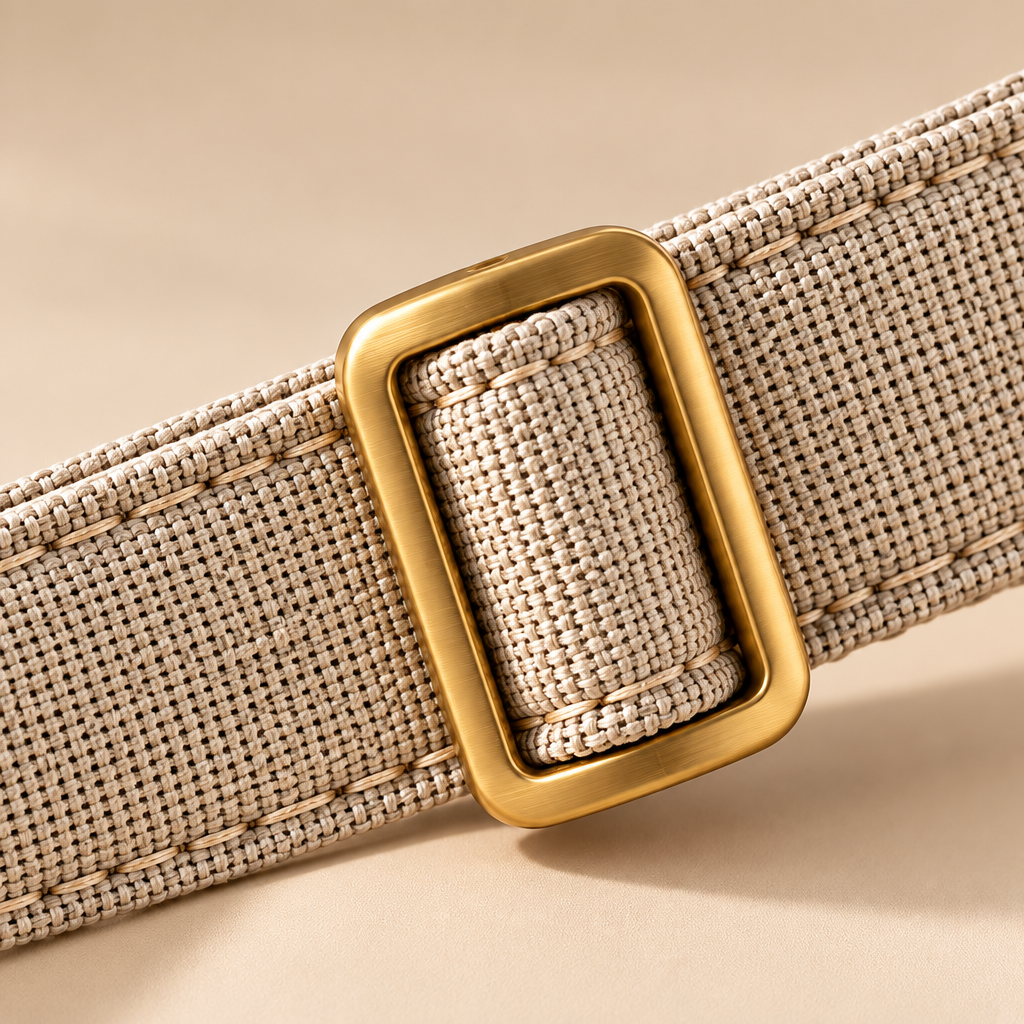 The Signature Linen & Brass Collar